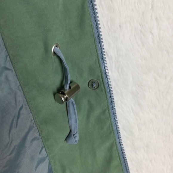 London‎ Fog Womens Coat  Lightweight Blue Zip Front Collared Pockets Long L - Picture 11 of 14